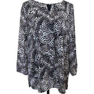 BANANA REPUBLIC Sheer 3/4 Sleeves Blouse Top size: M